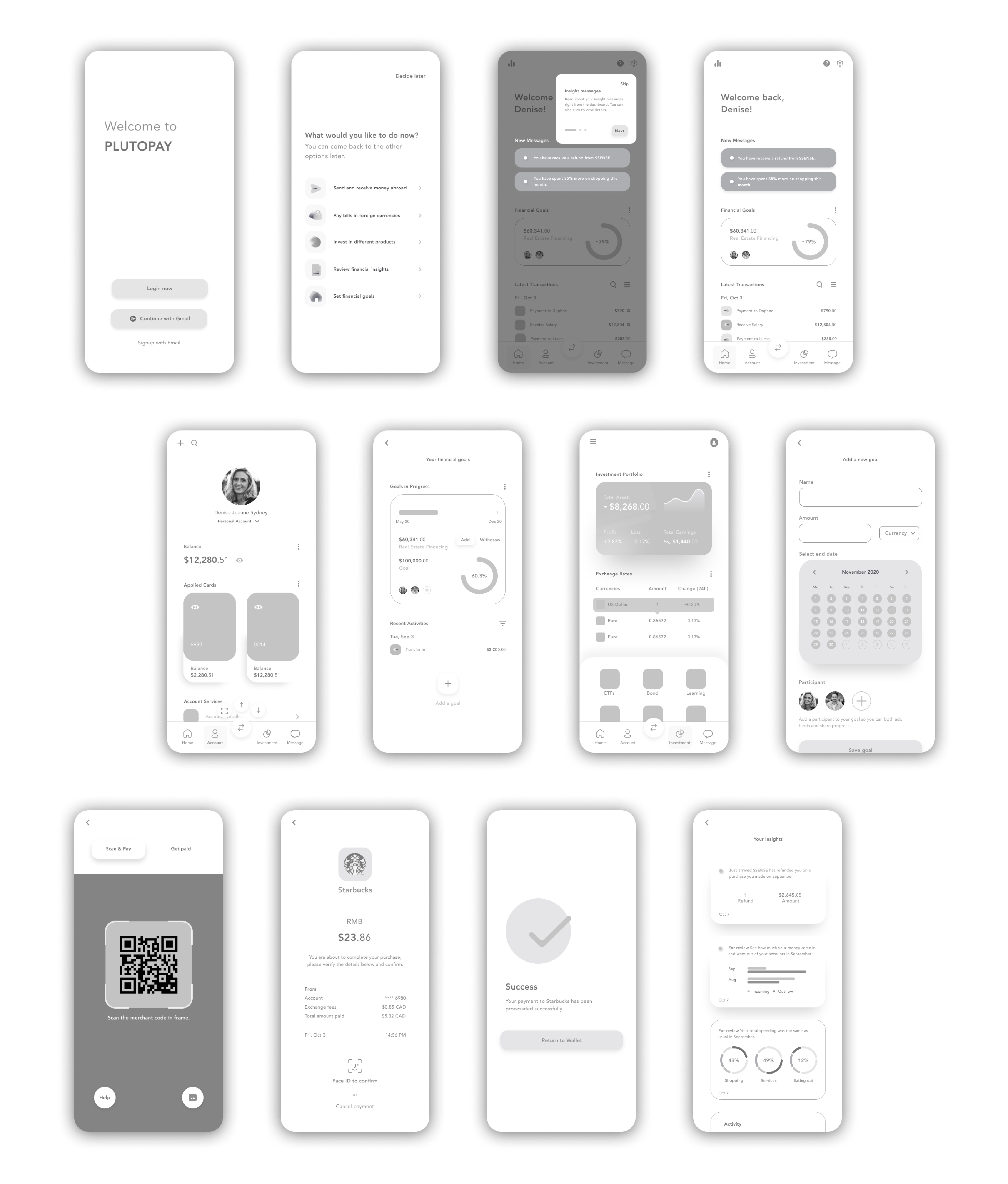 Mid-Fidelity Wireframes